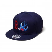 BEDWIN-COTTON TWILL BASEBALL CAP 「GREG」 - Navy