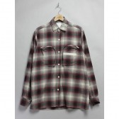 MOUNTAIN RESEARCH-G.P. 1+1 - Cottonnel check - Wine