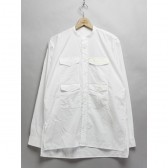 MOUNTAIN RESEARCH-G.P.4 Bandcollar - Cotton broad - White