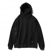 GOODENOUGH-GLITTER RIB HOODIE - Black