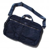 Porter Classic-SUPER NYLON 3WAY BRIFE CASE L - Blue