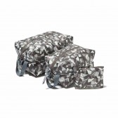 and wander-geometric printed stuff sack set - Charcoal