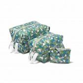and wander-geometric printed stuff sack set - L.Blue