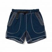 and wander-mixed pile short pants - Navy