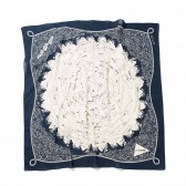 and wander-star chart printed big bandanna - Navy