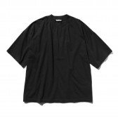 AURALEE-SOFT CORD BIG TEE - Black