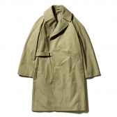 COMOLI-コットンギャバ タイロッケンコート - Khaki