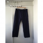 COMOLI-コットンツイル ドローストリングパンツ - Navy