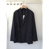 COMOLI-シルクネップ ジャケット - Navy