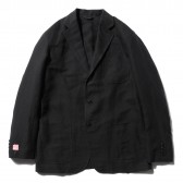 COMOLI-シルクリネン 3Bジャケット - Navy