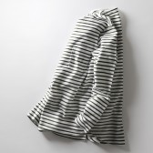 CURLY-BRIGHT BORDER LS TEE