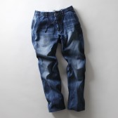 CURLY-MAZARINE ST TROUSERS - Antique Indigo