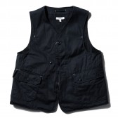 ENGINEERED GARMENTS-Upland Vest - 7oz Cotton Twill - Dk.Navy