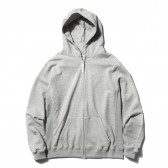 GOODENOUGH-GLITTER RIB ZIP HOODIE - Grey