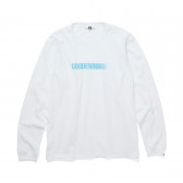 GOODENOUGH-PRINT L:S TEE-MOTION - White : Turquoise