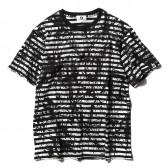GOODENOUGH-S:S DRIP BORDER SHIRTS - White : Black