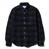 HABANOS-BUFFALLO CHECK CAMO B.D SHIRTS - Navy