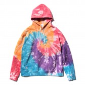 HABANOS-TIE-DYE BIG HOODED SWEAT PARKA - Tie-Dye