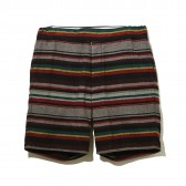 NAISSANCE-MULTI-STRIPE SHORTS - Black