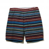 NAISSANCE-MULTI-STRIPE SHORTS - Blue