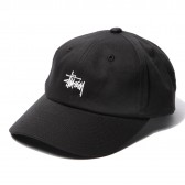 STUSSY-Kids Classic Logo Strapback Cap - Black