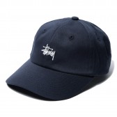 STUSSY-Kids Classic Logo Strapback Cap - Navy