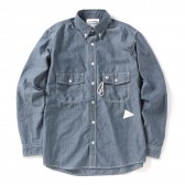 and wander-PL dungaree shirt (M) - Blue