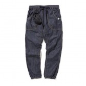 and wander-dry denim easy pants (M) - Navy