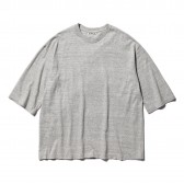 AURALEE-SEAMLESS CREW NECK HALF SLEEVE TEE - Top Gray