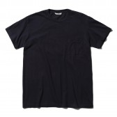 AURALEE-SEAMLESS POCKET TEE - Navy