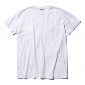 AURALEE-SEAMLESS POCKET TEE - White