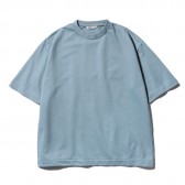 AURALEE-SUPER HIGH GAUGE SWEAT TEE - Blue