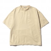 AURALEE-SUPER HIGH GAUGE SWEAT TEE - Ivory Beige