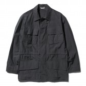 AURALEE-WASHED FINX RIPSTOP FATIGUE JACKET - Ink Black