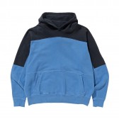 C.E : CAV EMPT-OVERDYE 2 COLOUR HEAVY HOODY - Blue