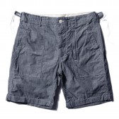 ENGINEERED GARMENTS-Fatigue Short - Cone Chambray - Blue