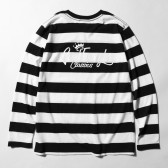 GOODENOUGH-BORDER L:S SHIRT - CLASSICS PRINTED WHITE - White : Black