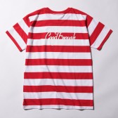 GOODENOUGH-BORDER S:S SHIRT - CLASSICS PRINTED WHITE - White : Red
