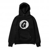 GOODENOUGH-G HEAVY WEIGHT HOODE - Black : White