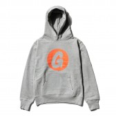 GOODENOUGH-G HEAVY WEIGHT HOODE - Grey : Orange