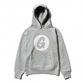 GOODENOUGH-G HEAVY WEIGHT HOODE - Grey : White