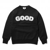 GOODENOUGH-GOOD E HEAVY WEIGHT SWEATSHIRTS - Black : White