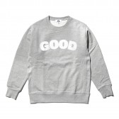 GOODENOUGH-GOOD E HEAVY WEIGHT SWEATSHIRTS - Grey : White