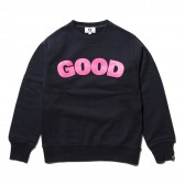 GOODENOUGH-GOOD E HEAVY WEIGHT SWEATSHIRTS - Navy : Pink