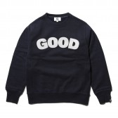 GOODENOUGH-GOOD E HEAVY WEIGHT SWEATSHIRTS - Navy : White