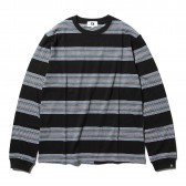 GOODENOUGH-L:S SWITCH BORDER SHIRTS - Black : White