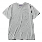 NEPENTHES Purple Label - N Emb. Pocket Tee - Grey