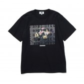 PRINT TEE - FLOWER1 - Black