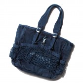 Porter Classic-CANVAS NET TOTE BAG - Blue