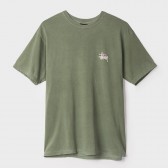 STUSSY-Basic Stussy Pig Dyed Tee - Olive
